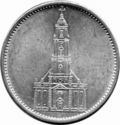 5 Reichsmark (1st Ann Nazi Rule - Potsdam Garrison Church)