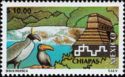 Palenque Pyramid and Waterfalls, Chiapas; Birds