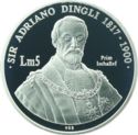 5 Liri (Grand commander Sir Adriano Dingli)