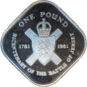 1 Pound (200th Anniversary of the Battle of Jersey - Silver edition)