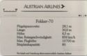 AUA - Austrian Airlines Fokker 70