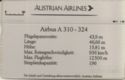 AUA - Austrian Airlines Airbus A.310-324