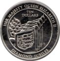 10 Dollars (60th Anniversary of the Accession of Queen Elizabeth II)