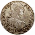 2 Reales (Fernando VII-Bust of Charles IV)
