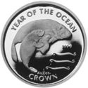 1/5 Crowns (Year of the Ocean. Sea cow with calf)