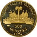 500 Gourdes (Innsbruck and Montreal Olympics of 1976)