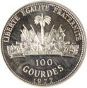 100 Gourdes (50th Anniversary of Lindbergh's New York to Paris Flight)