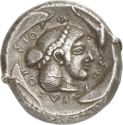 1 Tetradrachm (Syracuse - Deinomenid Tyranny)