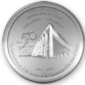 50 Dinars (50th Anni. of the Enactment of the State of Kuwait's Constitution "Golden