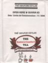 Thé 100% pur Ceylan, date 11 / 2006 on flap