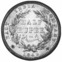 ½ Rupees (Early restrike)