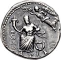 1 Denarius (Pub. Lentulus P.f. L.n. Spinther)