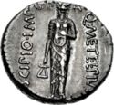 1 Denarius (Q. Caecilius Metellus Pius Scipio)