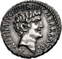 1 Denarius (Mark Antony and Octavian, Mint of Rome)