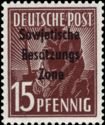 Overprint: Sowjetische Besatzungs Zone