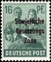 Overprint: Sowjetische Besatzungs Zone