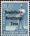 Overprint: Sowjetische Besatzungs Zone