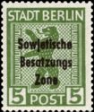 Overprint: Sowjetische Besatzungs Zone