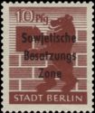 Overprint: Sowjetische Besatzungs Zone