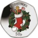 50 Pence (Christmas-Coloured)