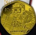 50 Pence (Father Christmas - Gold)
