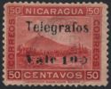 Mount Momotombo (Overprinted Telegrafos)