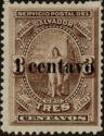 Allegorical Figure of El Salvador (overprinted)
