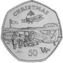 50 Pence (The De Havilland Dragon - Platinum)