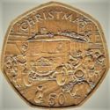 50 Pence (Thorneycroft Bus - Gold)