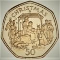 50 Pence (Nativity Scene - Gold)