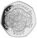 50 Pence (Framed Nativity Scene - Platinum)