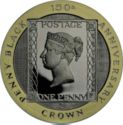 2 Crowns (150th Anniversary Penny Black - Gold)