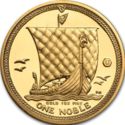 1 Noble (Viking Longship Under Full Sail - Gold)