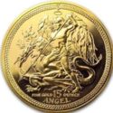 15 Angel (Archangel Michael Slaying the Dragon - Gold)