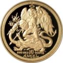 10 Angel (Archangel Michael Slaying the Dragon - Gold)