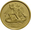 ¼ Angel (Archangel Michael Slaying the Dragon - Gold)