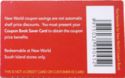 Coupon Book Saver Card 2005