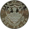 1 Pound (Manx Town Series, Castletown - Platinum)