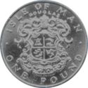 1 Pound (Manx Town Series, Douglas - Platinum)