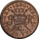30 Pence (1/2 Crown. Small size)