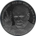 5 Pounds (50th Anniversary, End of World War II - Silver)