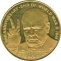 5 Pounds (50th Anniversary, End of World War II - Gold)