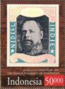 First stamp of Netherlands East Indies, 1864