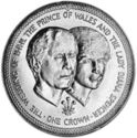 1 Crown (Wedding of Prince and Lady Diana)