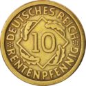 10 Rentenpfennig (A, D, E, F, G, J)
