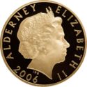 5 Pounds (Her Majesty's 80th Anniversary - Gold edition, diamond inserted)