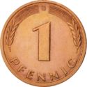 1 Pfennig (A, D, F, G, J)