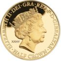½ Crown (Queen Elizabeth II 90th Birthday, XXI.IV Mintmark)