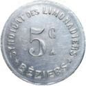 5 Centimes (Béziers (Hérault) – Syndicat des limonadiers)
