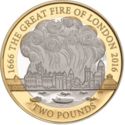 2 Pounds (Great Fire of London - Silver)